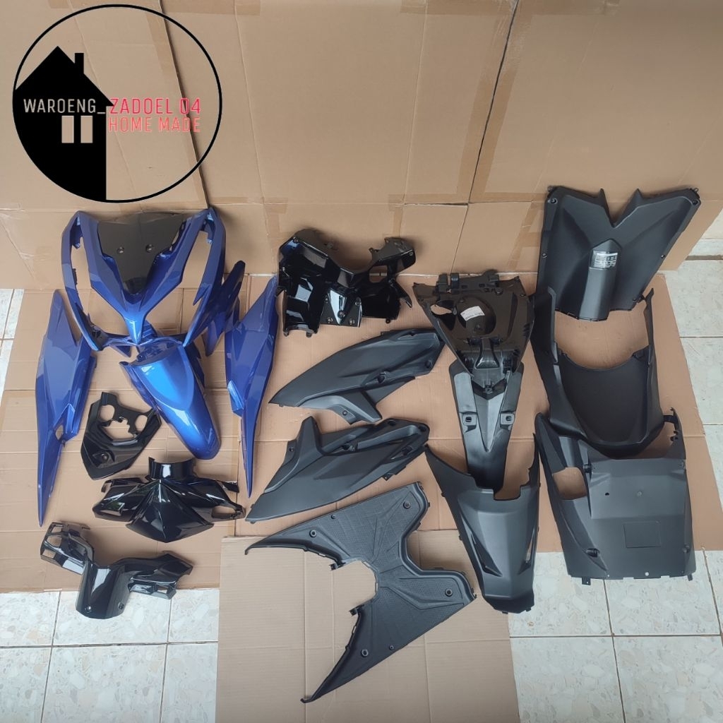 Full Body Halus Kasar Honda Vario Techno 125 Fi Old Kzr Biru