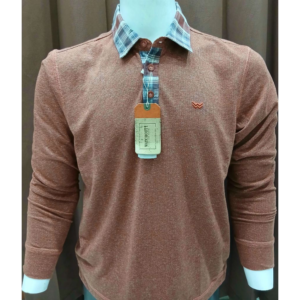 KAOS WANGKI WATCHOUT LENGAN PANJANG REGULAR FITT ORIGINAL