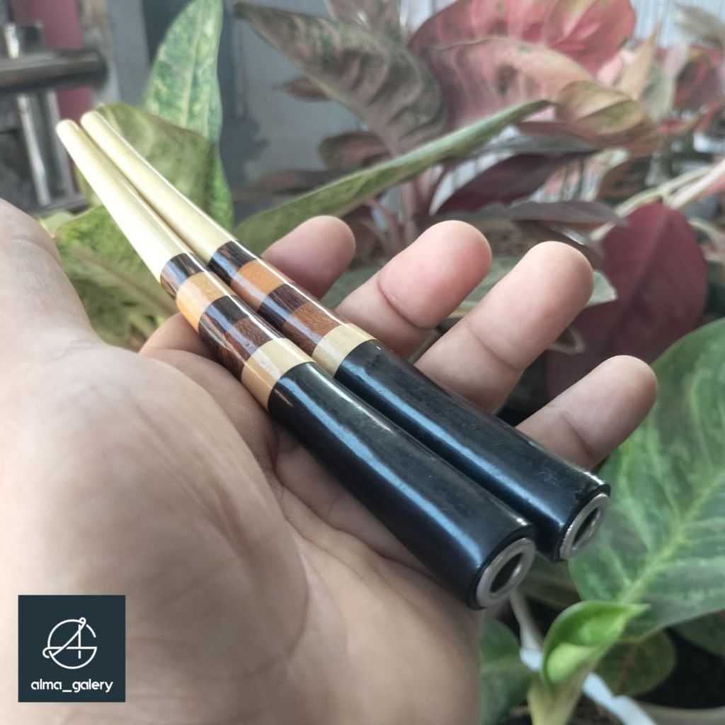 GALERY_ALMA ( 15cm ) once cangklong / once pipa rokok / padutan / sedotan  berbagai macam jenis kayu
