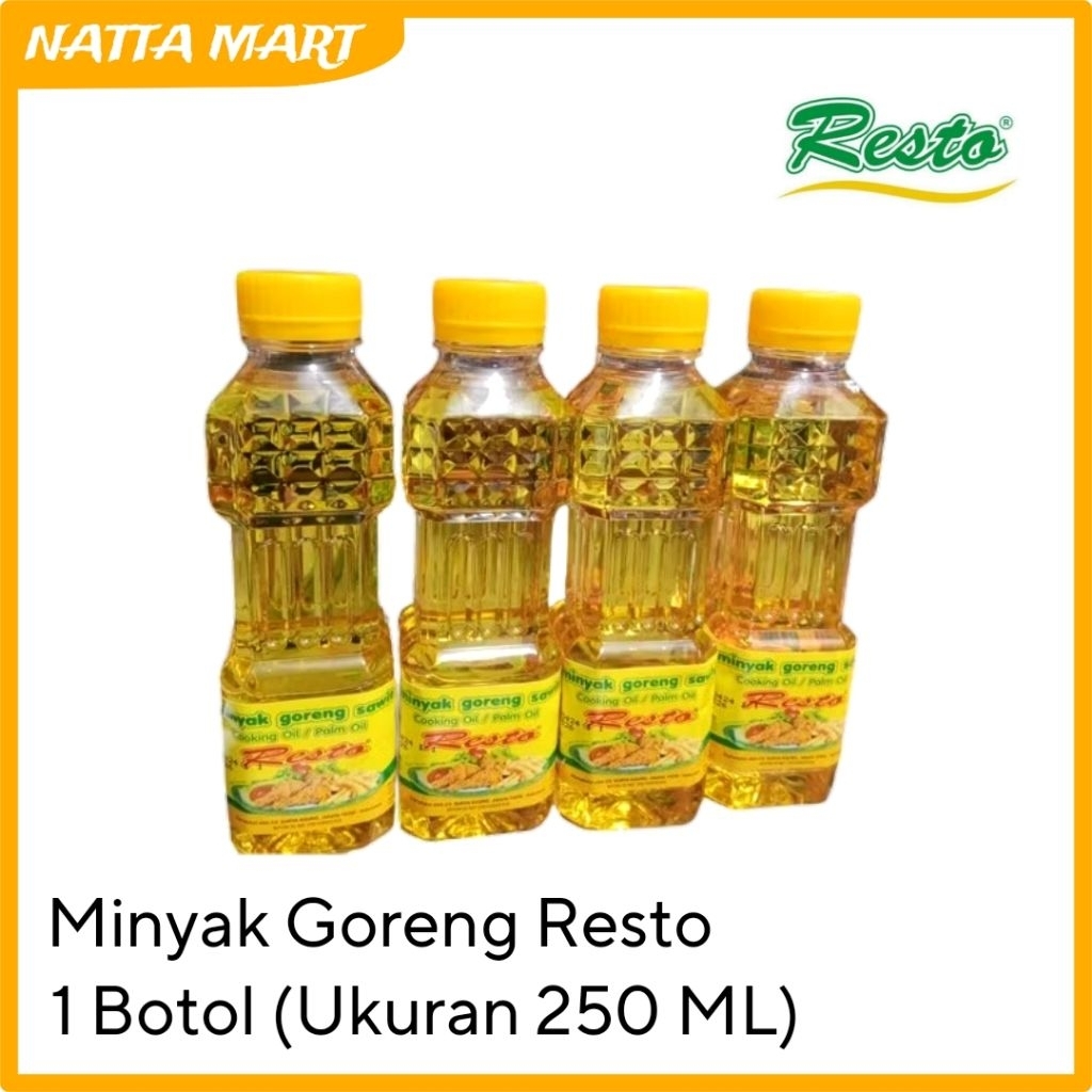 1 PCS - MINYAK GORENG RESTO / BOTOL 250 ML