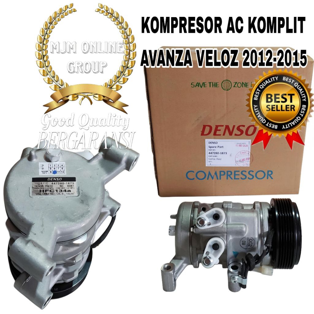 Kompresor Ac komplit Avanza Veloz 1.5 cc 6pk 2012 2013 2014