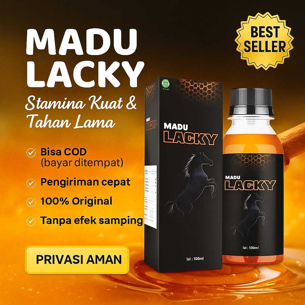 MADU PENAMBAH STAMINA PRIA TAHAN LAMA MADU LACKY BPOM AMPUH PERMANEN