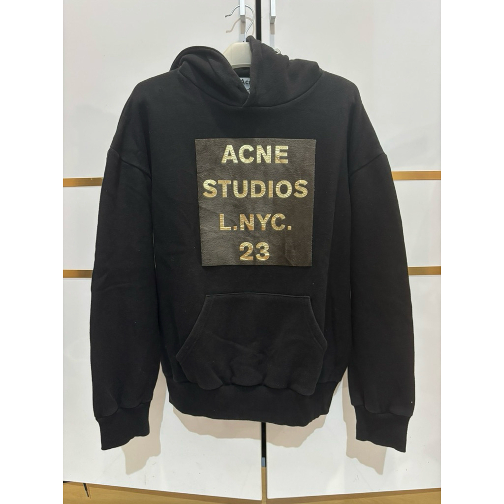 Hoodie Acne Studios big logo black