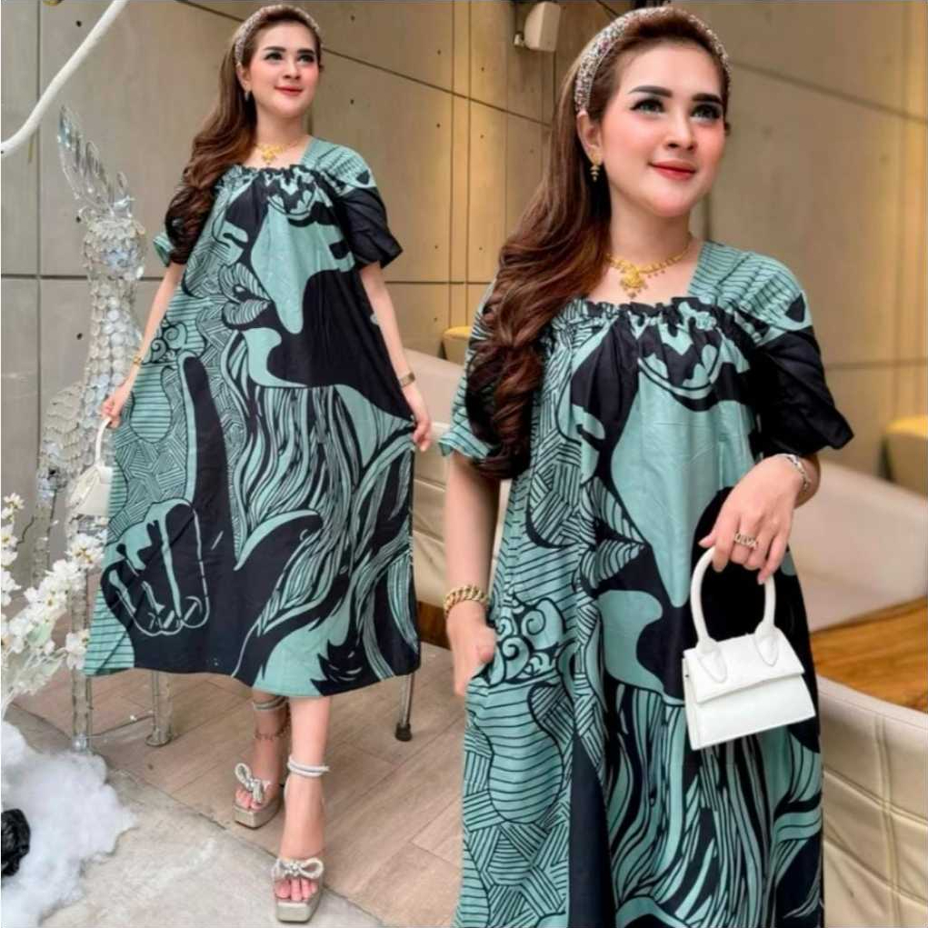 NEW MOTIF DASTER LD 120 BAJU SANTAI WANITA JUMBO KARET DADA