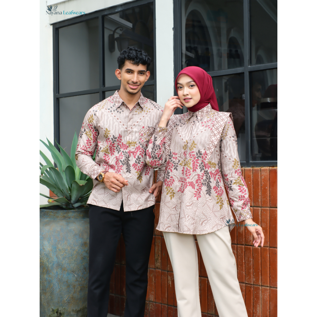 Atasan Batik Wanita Lengan Panjang Baju Batik Wanita Modern Blus Batik Wanita Couple Batik Raisa