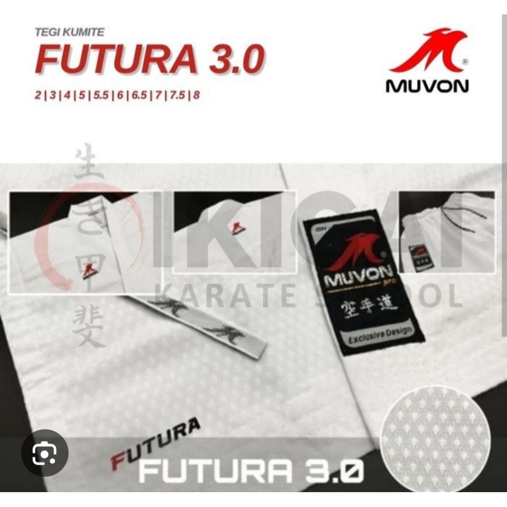 Baju Karate Karategi Kumite Muvon Futura 3.0
