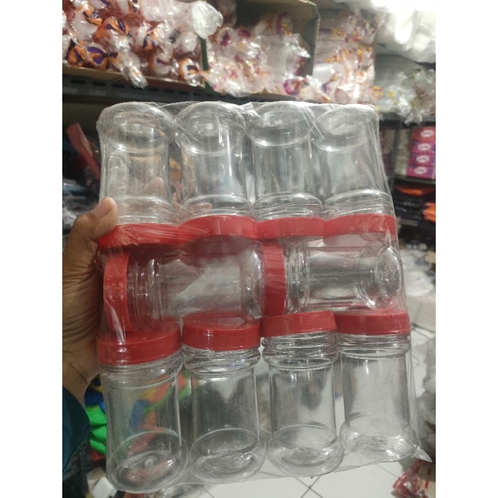cup sambel botol sambel toples sambel 150 ML tutup merah