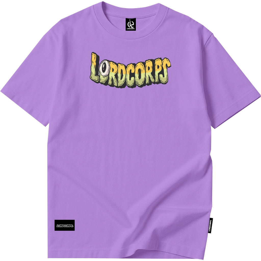 Pakaian pria kaos pria distro art elio tshirt ungu muda