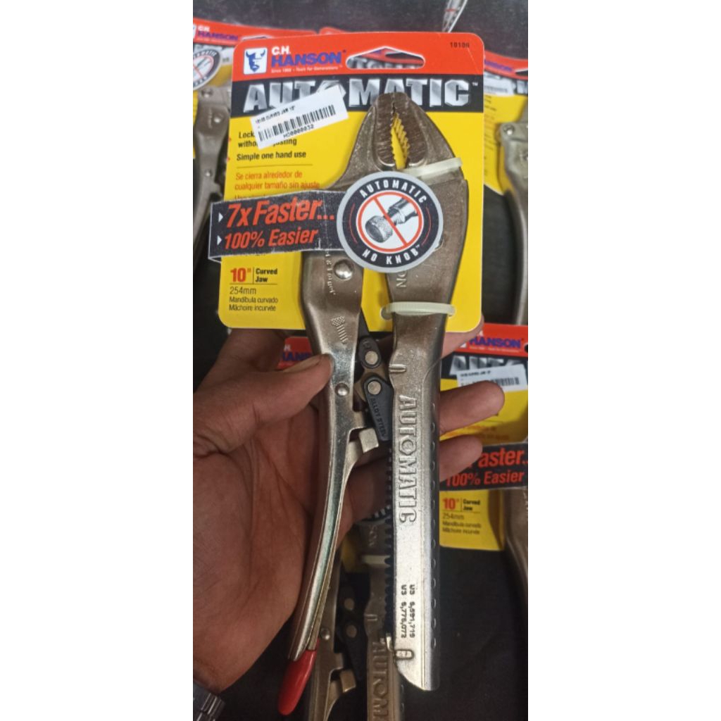 Automatic Curved Jaw 10 Inch Tang Buaya Tang Jepit 10 Inch Otomatis Hanson