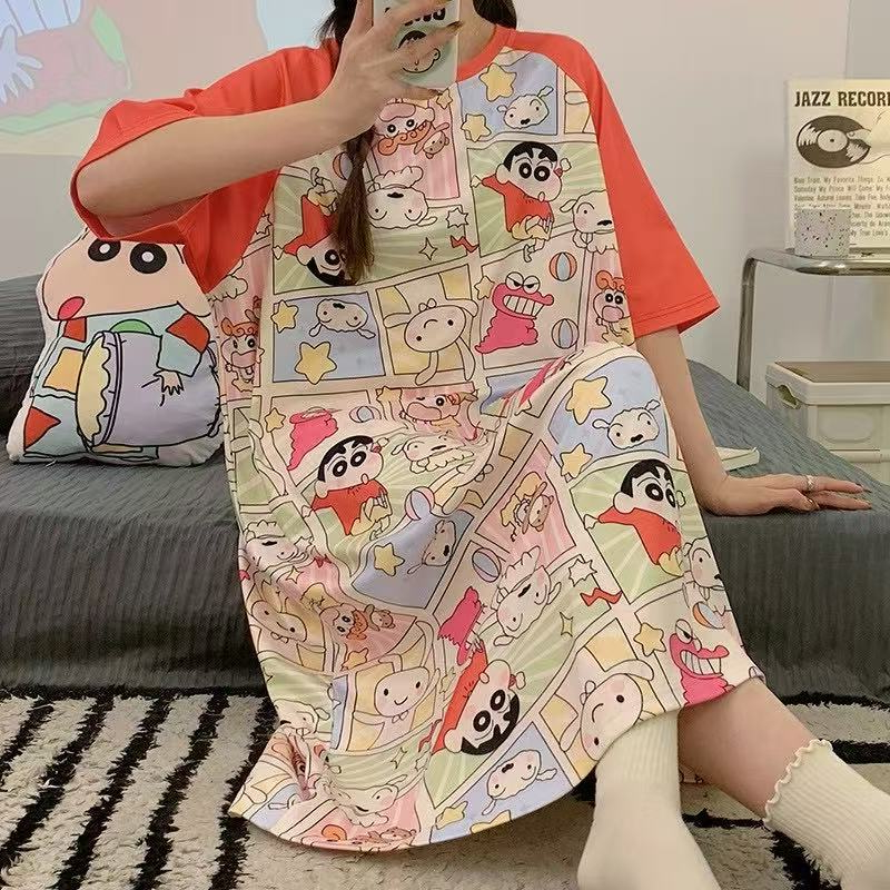 APD3 Daster Baju Tidur Piyama Wanita Dewasa Motif Kartun Lucu Bahan Premium