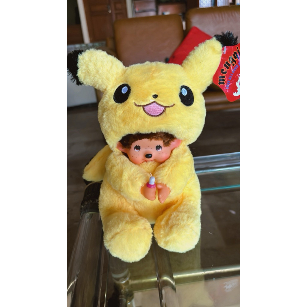 boneka monchichi kostum pokemon mengqiqi