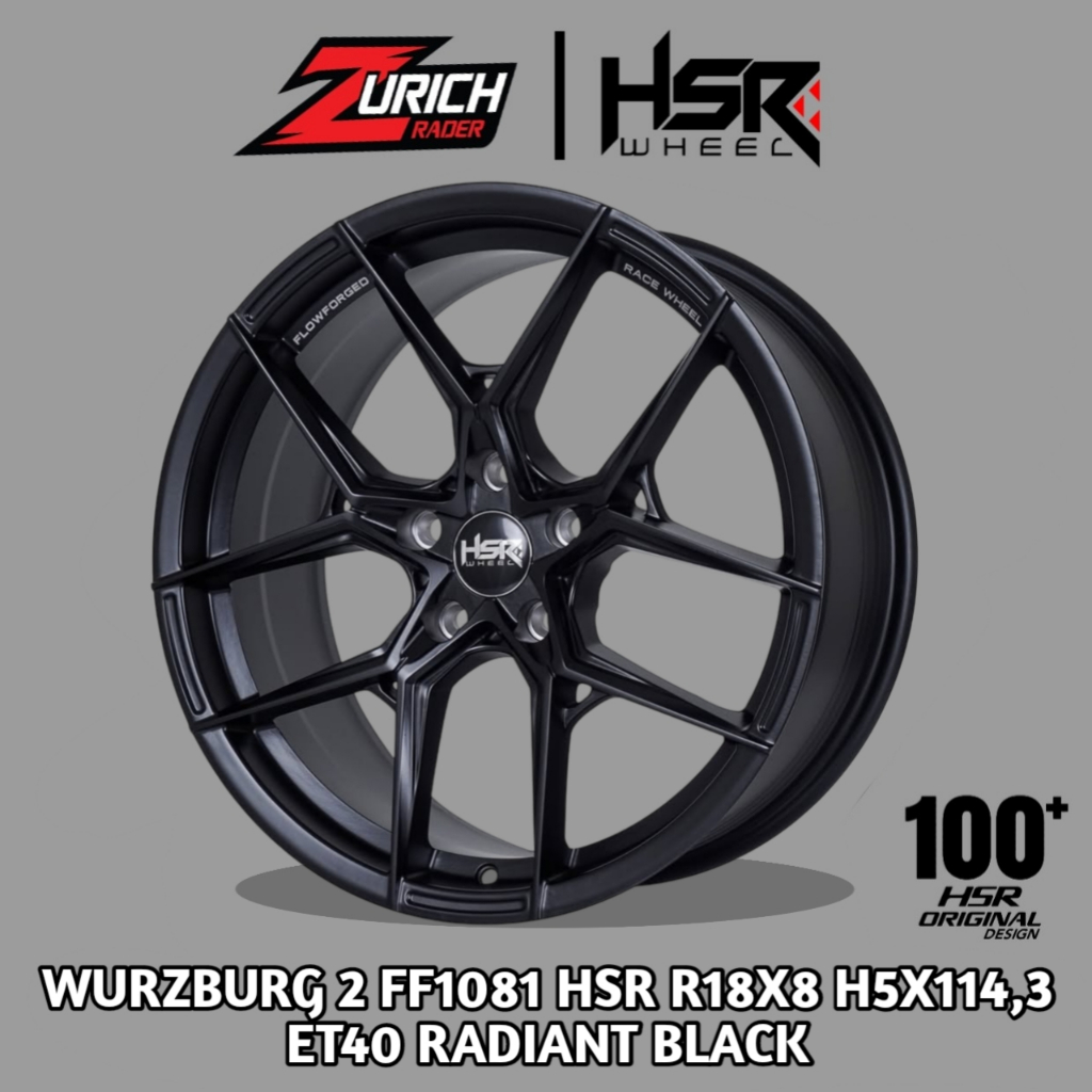 Velg Mobil Hsr Wheel R18 Wurzburg 2 Untuk Xtrail Stream Accord Rush Terios Innova Biante Civic