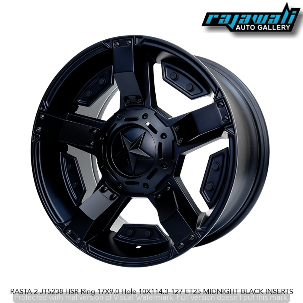 VELG HSR ORIGINAL RING 17 HSR RASTA LEBAR 9 RUSH TERIOS XTRAIL PELEK OFFROAD R17 BLACK