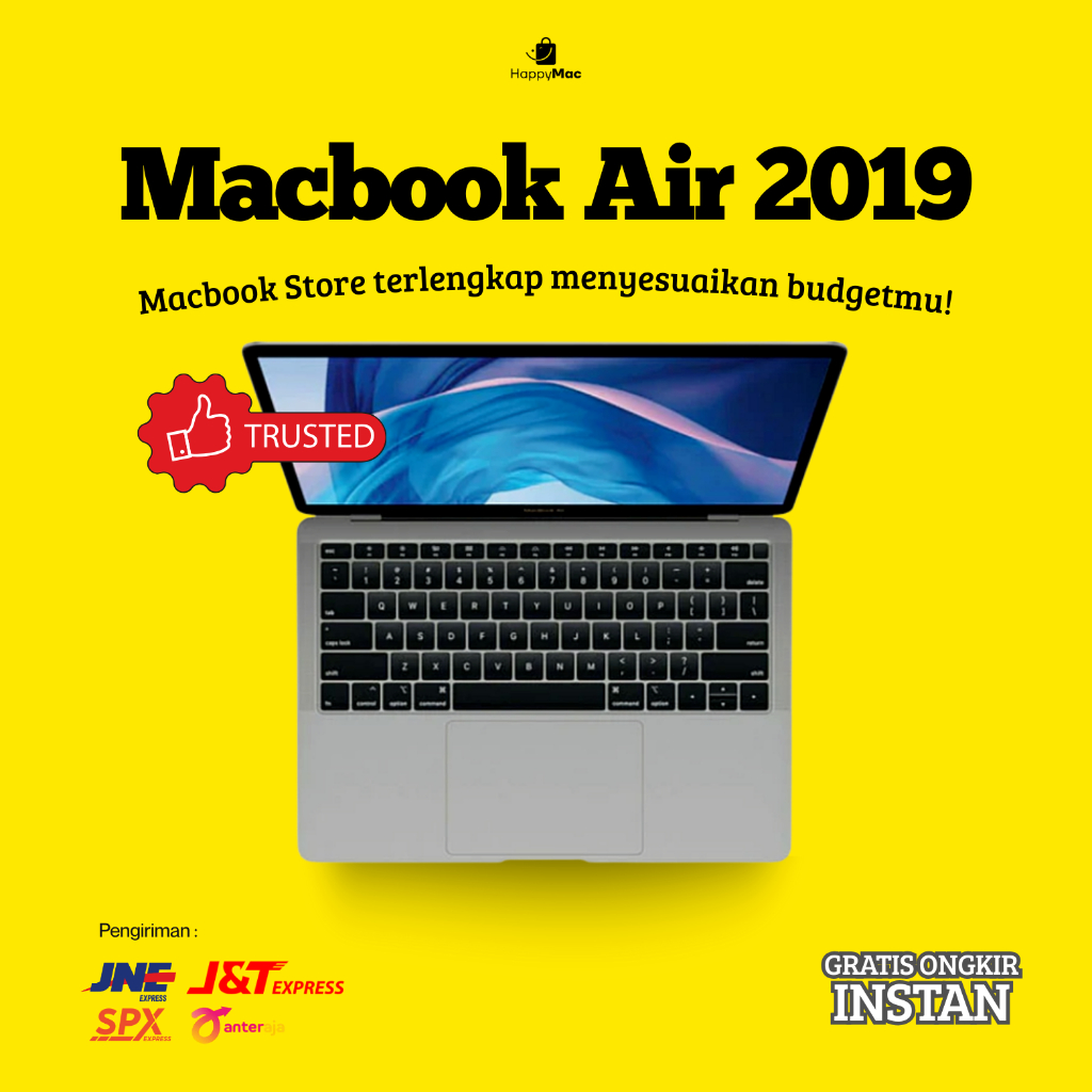 MacBook Air Retina 2019 13 Inch i5 SSD 128 256 512GB Second Bergaransi Space Grey Silver Gold