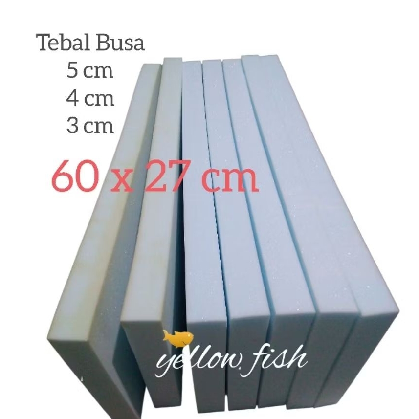 Busa RHL Jok Motor Lembaran. 60x27 cm Tebal 5cm 4cm 3cm