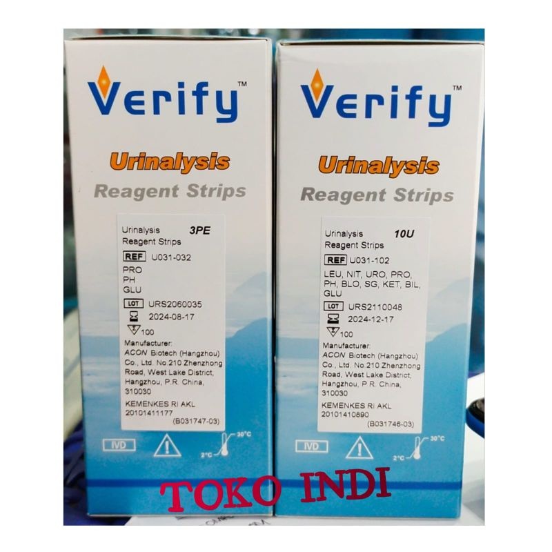 Verify 3p / Verify 10p / Urine Test Verify isi 100 stik