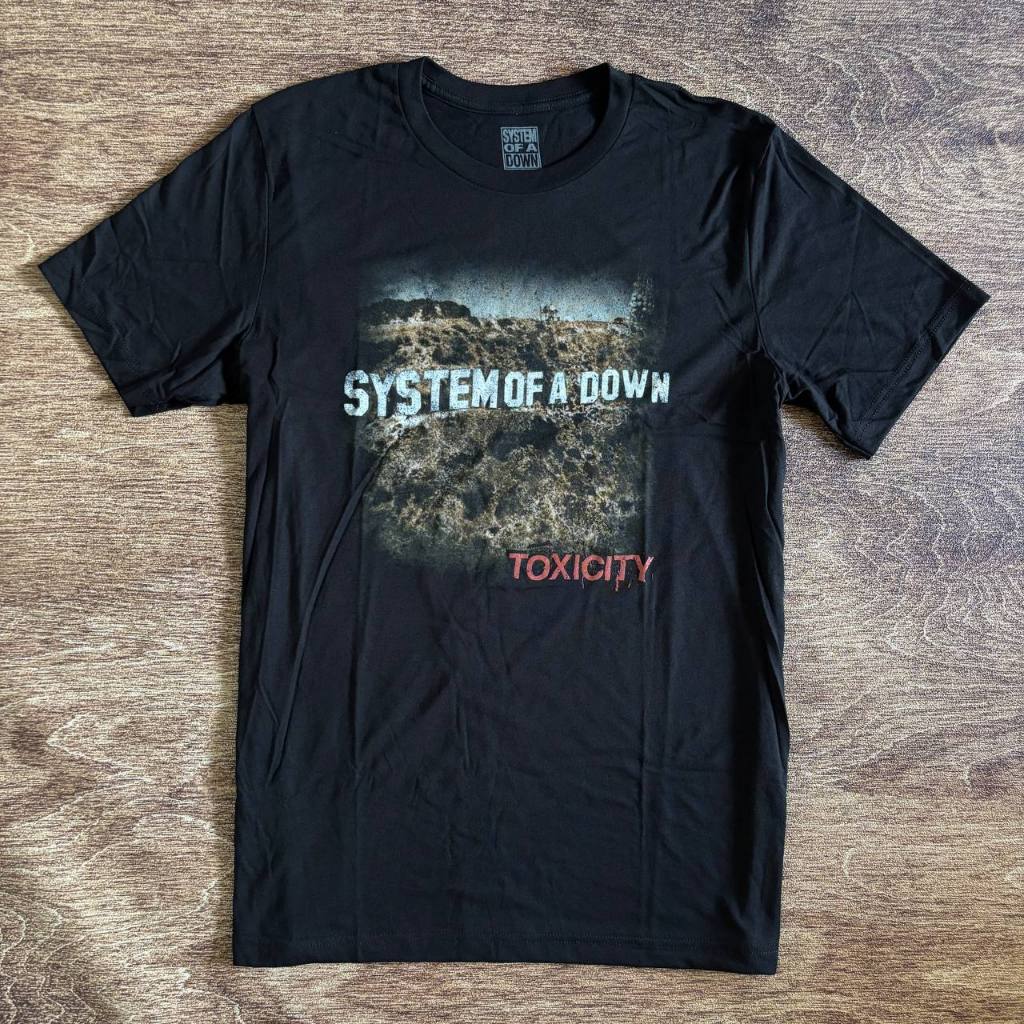 EXCLUSIVE KAOS BAND OFFICIAL SYSTEM OF A DOWN - TOXICITY ORIGINAL TSHIRT WEBSTORE