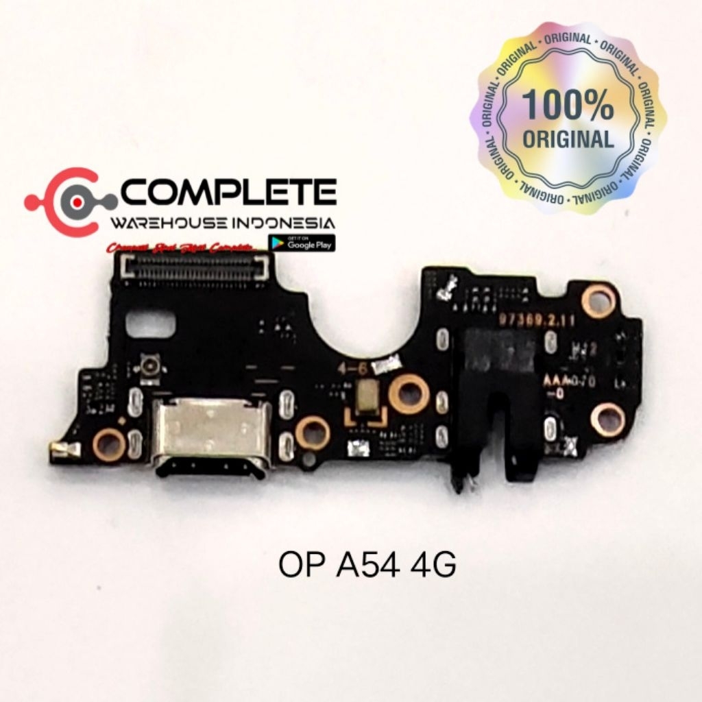 BOARD CAS OPPO A54 4G / KONEKTOR CAS OPPO A54 4G / PCB BOARD CHARGER OPPO A54 4G ORIGINAL