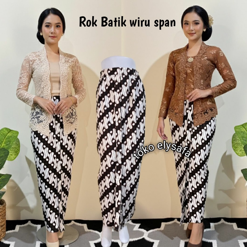 Rok Batik wiru span, Rok span Batik Wiru