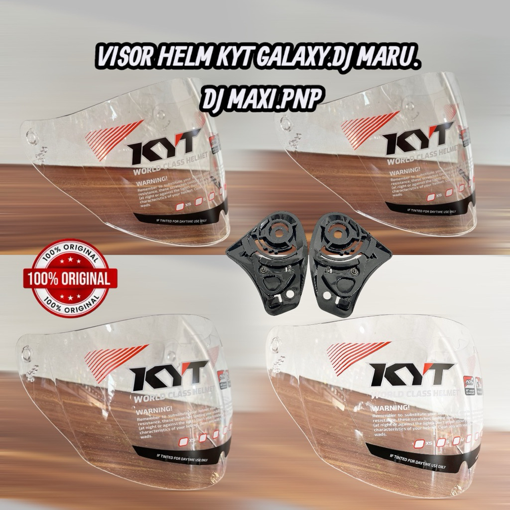 KACA HELM KYT DJ MARU, KYT GALAXY, KYT DJ MAXI ,INK CENTRO ORIGINAL KYT
