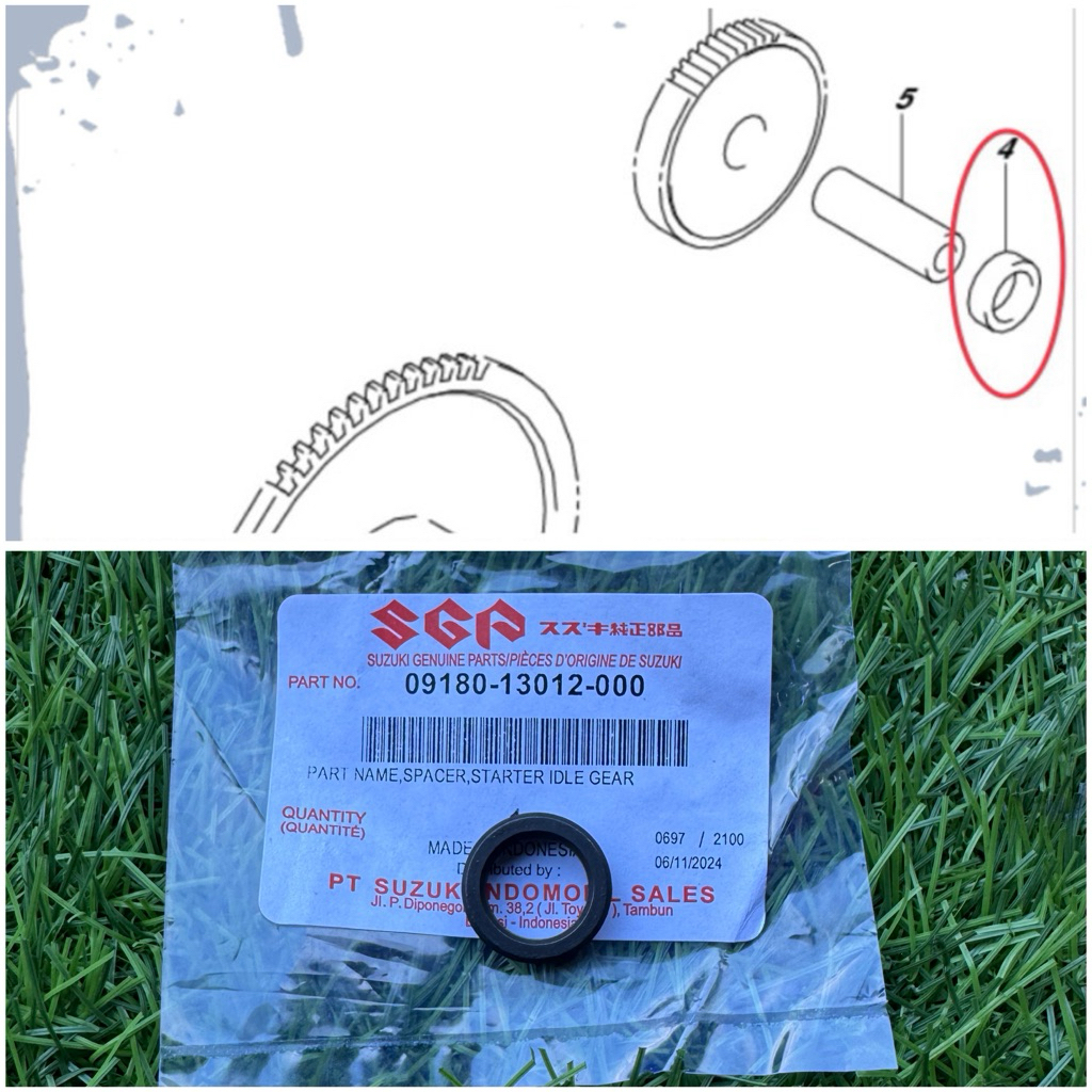 Spacer Ring Pin Bosh Gear One Way Stater Idle Satria Fu Fi GSX R S 150 SGP