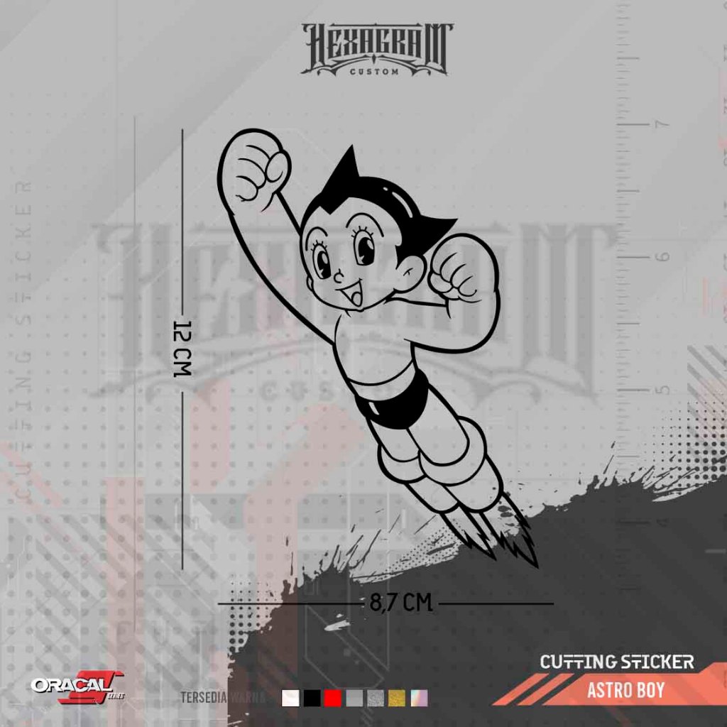 Cutting Sticker Astro Boy Character | Stiker Cutting Karakter Astro Boy | Astro Boy