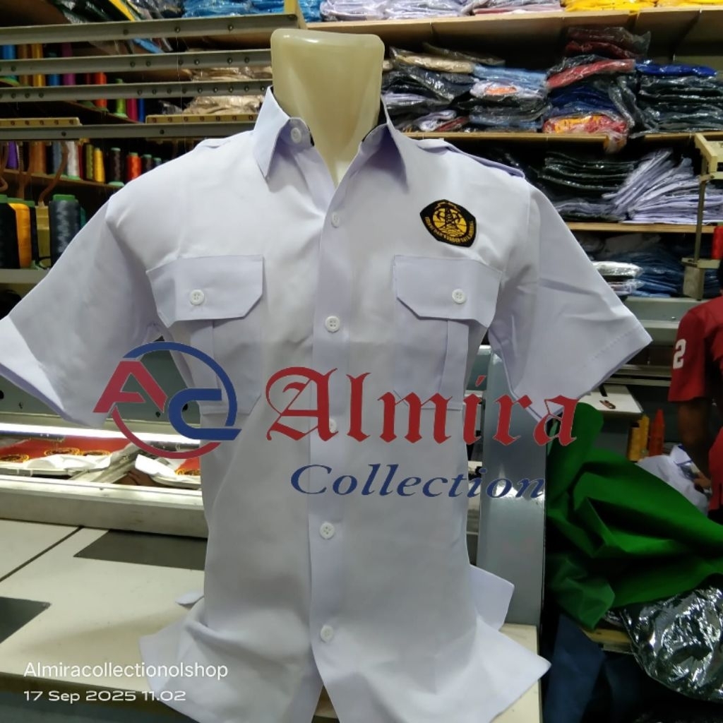 kemeja ESDM seragam kerja ESDM baju ESDM kerah dalam hitam