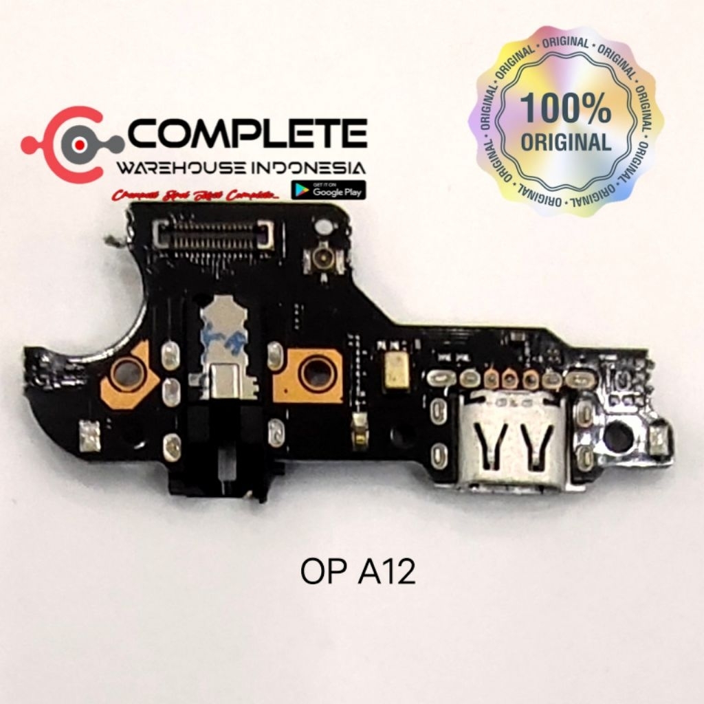 BOARD CAS OPPO A12 / KONEKTOR CAS OPPO A12 / PCB BOARD CHARGER OPPO A12 ORIGINAL