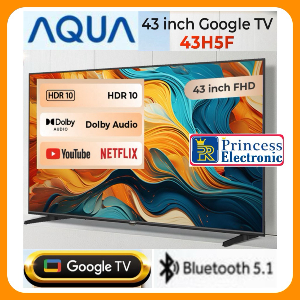 AQUA GOOGLE TV LED 43 INCH 43H5F