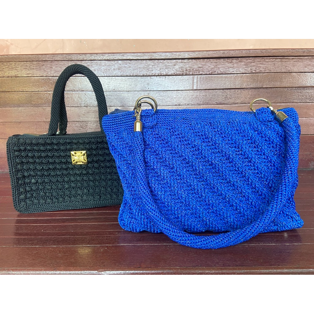 Tas Rajut Premium Handmade, Tas Wanita Rajut, Handbag Rajut Wanita, Totebag Rajut