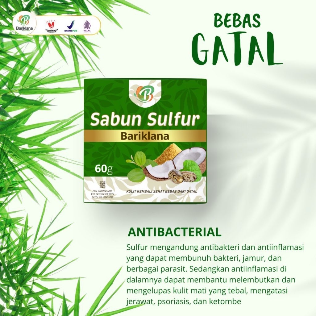 Sabun Sulfur Bariklana Sabun Gatal Sabun Eksim Sabun Panu