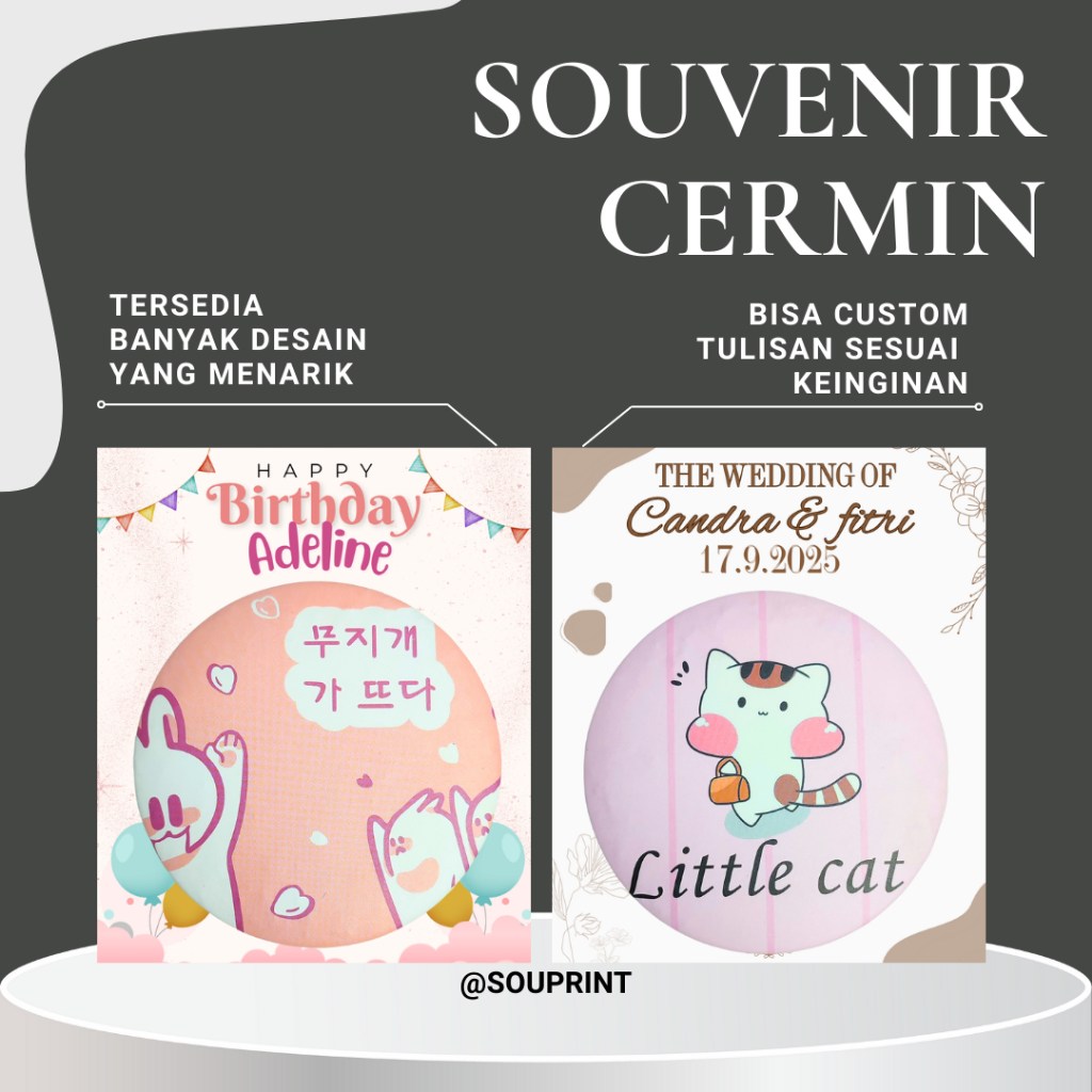 Souvenir Pernikahan Souvenir Ulang Tahun Souvenir Acara Event Souvenir Murah Souvenir Cermin Souveni