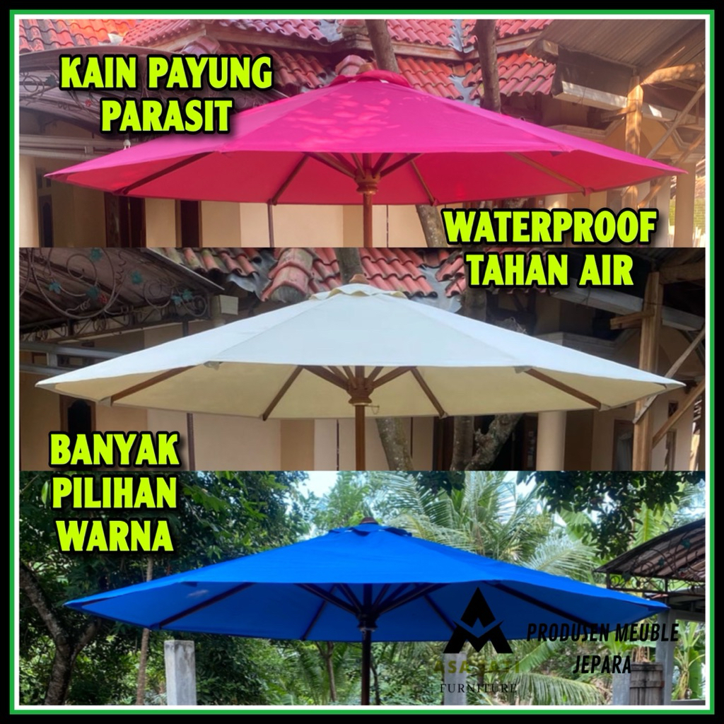 [READY] Kain Tenda Payung Taman Kain Payung Cafe Kain Payung Pantai Outdoor Kain Payung parasit