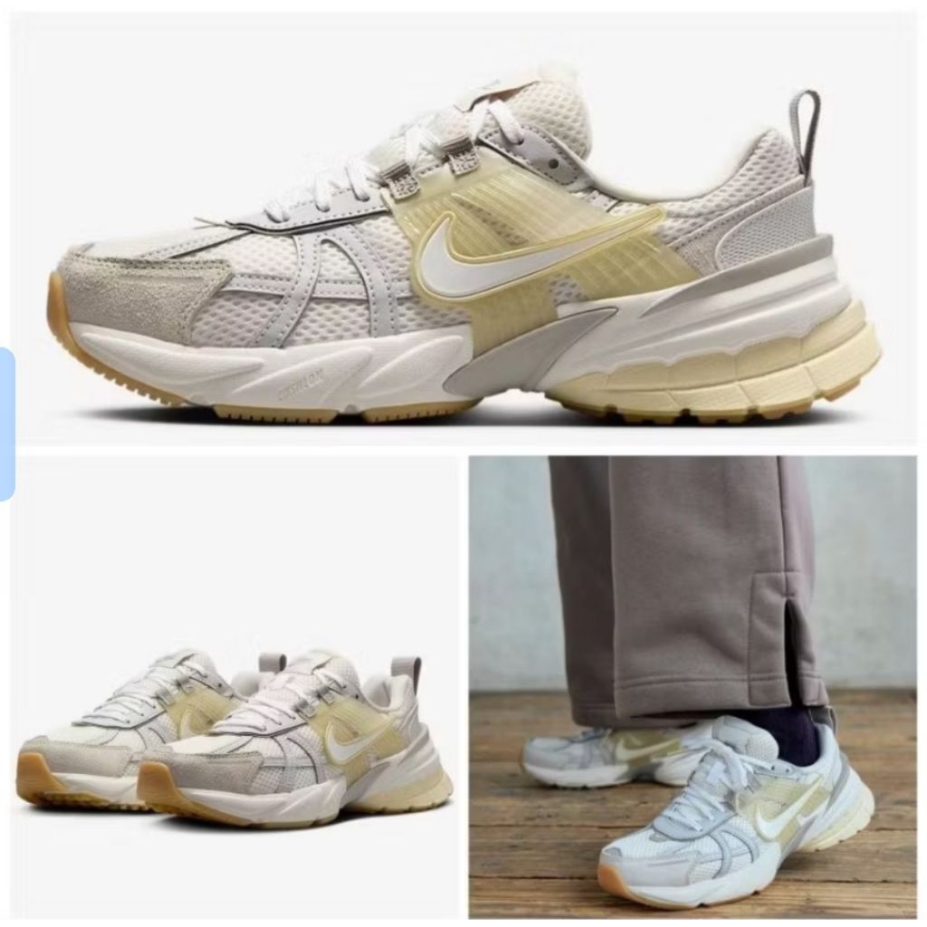 Sepatu Nike V2K Running Shoes for Women 100% Original Guarantee - Phantom Khaki