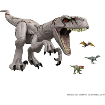 Mattel Jurassic World Super Colossal Allosaurus Action Figure, Extra Large Dinosaur Can Swallow 20