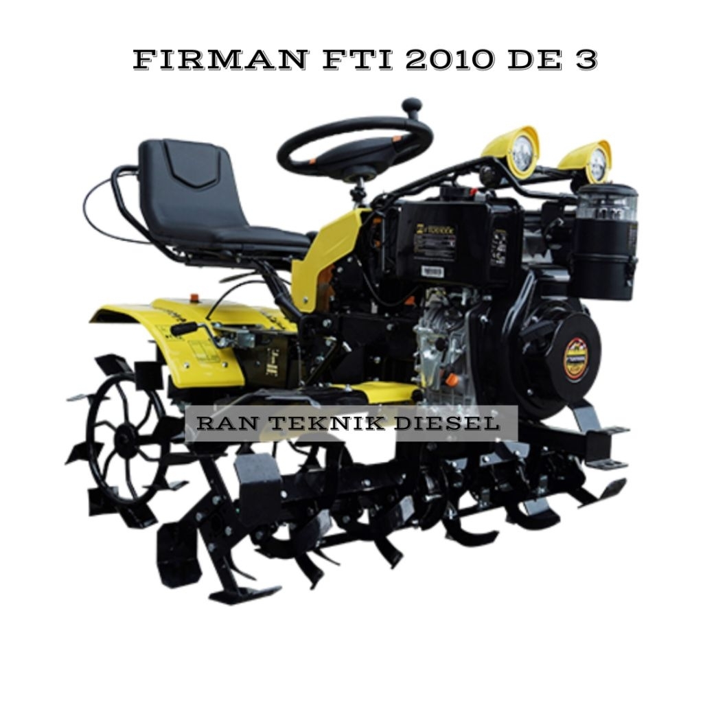 Traktor Mini Bajak Sawah & Ladang 4 Roda Diesel FIRMAN FTI 2010DE 3 Elektrik Stater