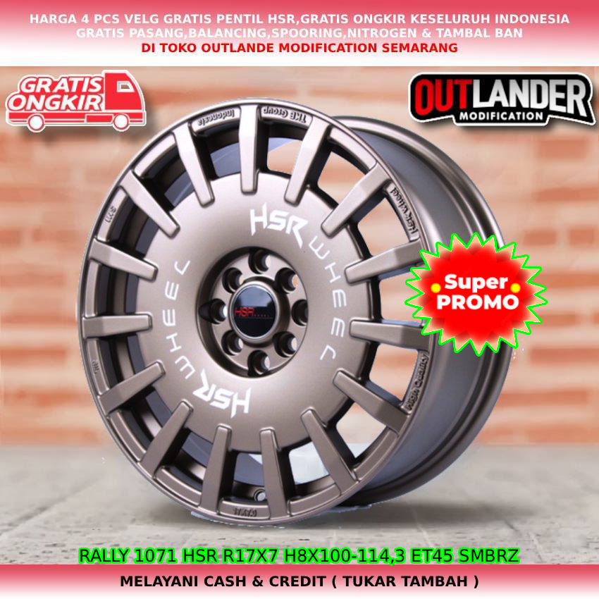 Velg rally lock ring17 velg mobil Attivo| Xenia| Panther| Galant Hiu| Livina| dll hsr rally R17
