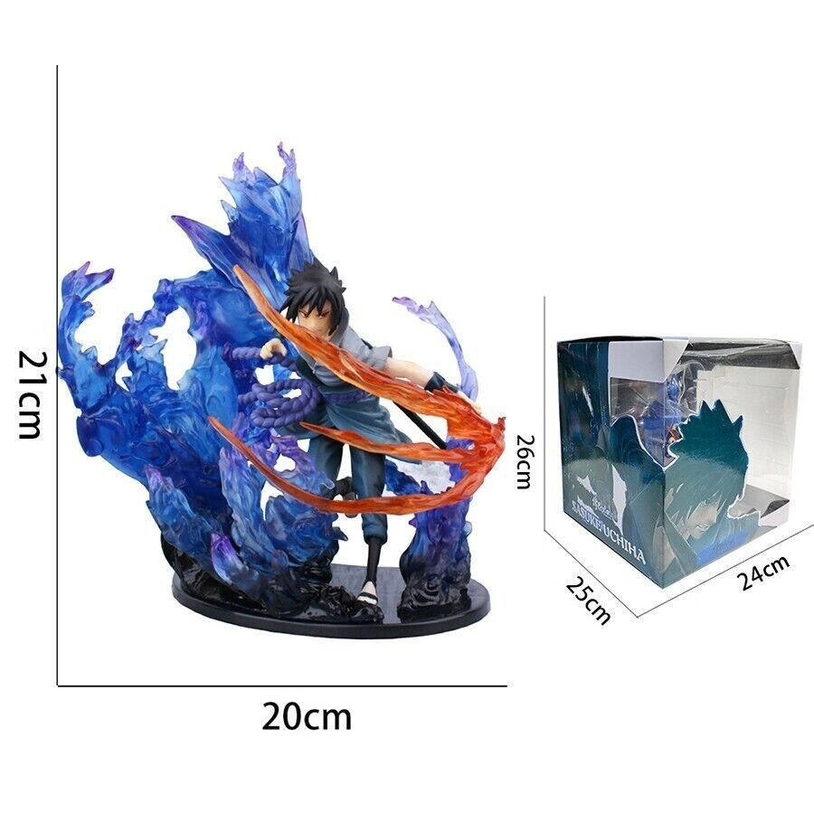 (60)Action Figure Uchiha Sasuke  Api 21cm