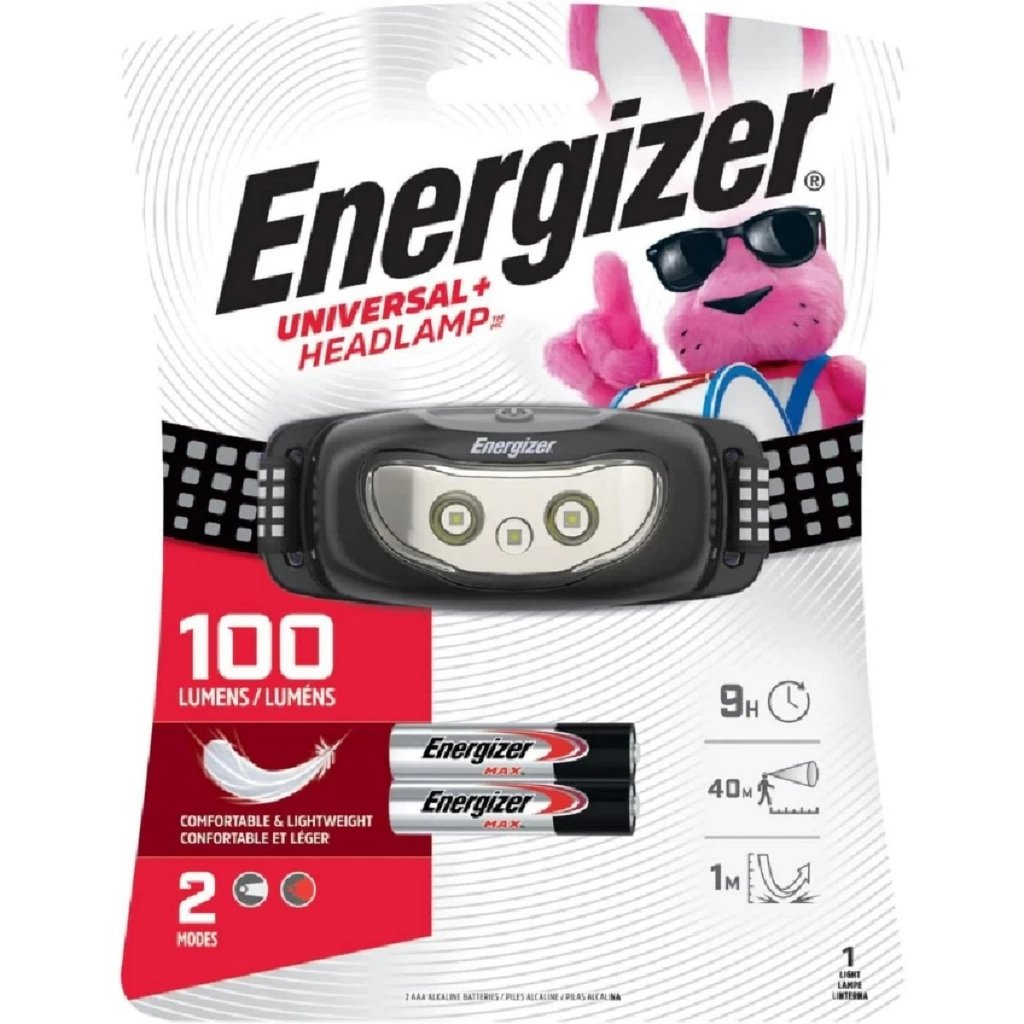 Energizer Universal 100 Lumens Headlamp / Headlamp Energizer Free Baterai