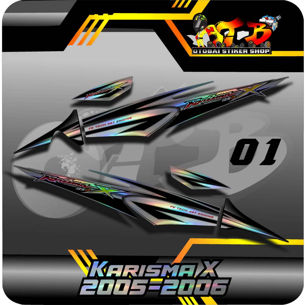 STRIPING VARIASI HONDA KARISMA X 2005