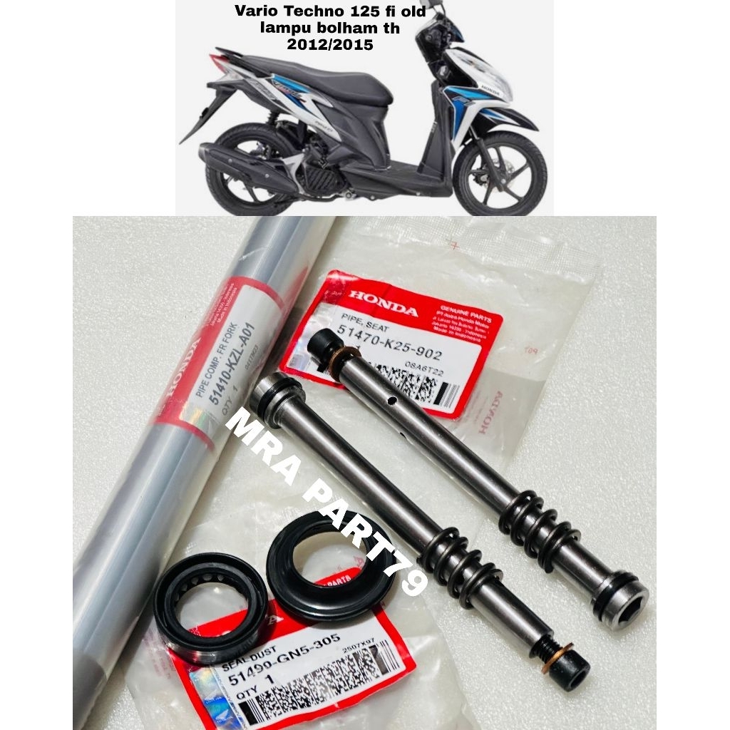 Shockbrakar depan KZL1PCS+Suling shock depan K25 2PCS+Sil Shock 1PCS+Sil tutup abu 1PCS GN5 Vario Te