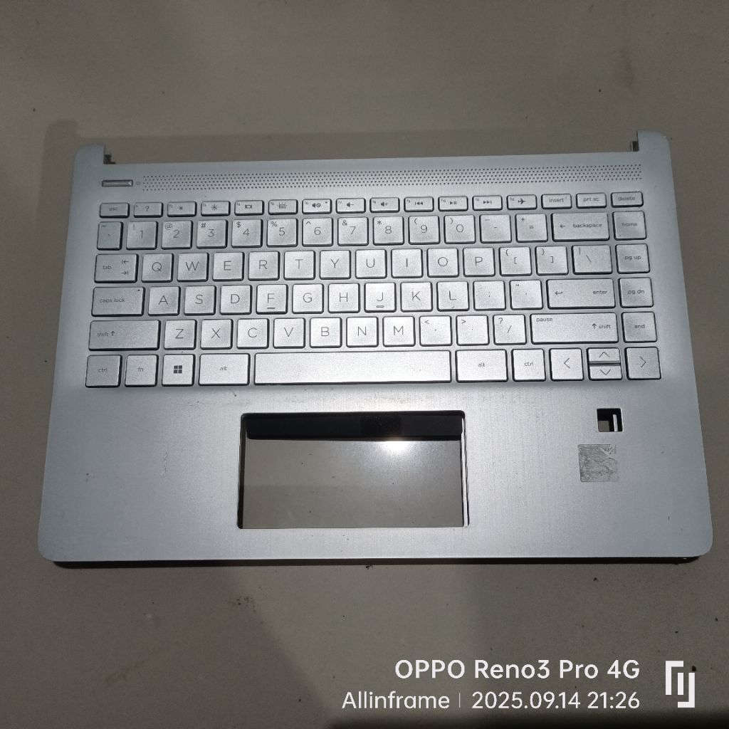 Frame + Keyboard laptop HP HP 14S-DQ 14S-FQ ORIGINAL BACKLIHGHT