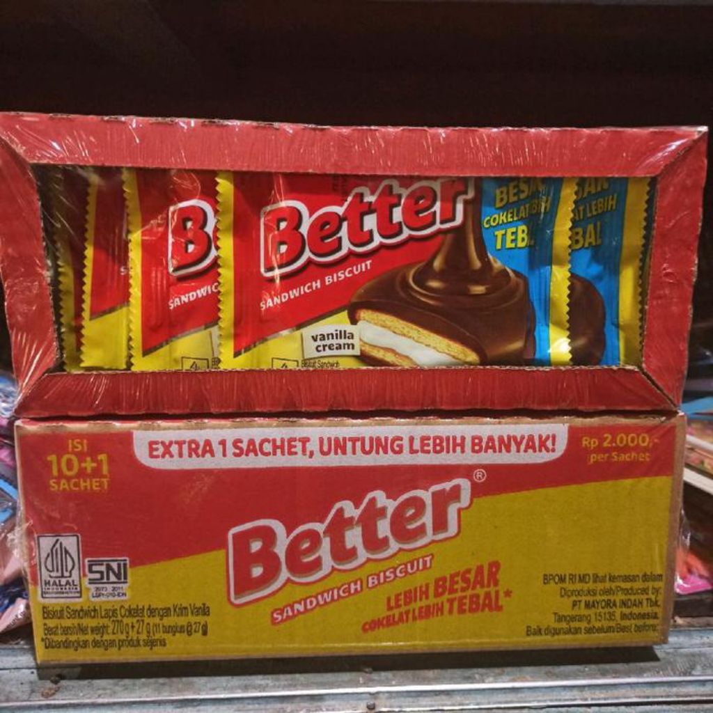 

Better Sandwich Biscuit 1 Kotak '10+1pcs