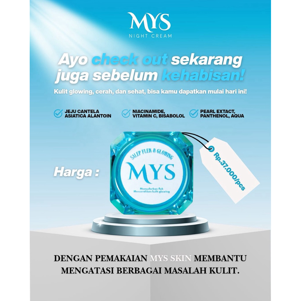 MYS CREAM SALEP / SALEP FLEK / SALEP GLOWING / BOOSTER CREAM / CREAM FLEK / CREAM GLOWING / CREAM JE