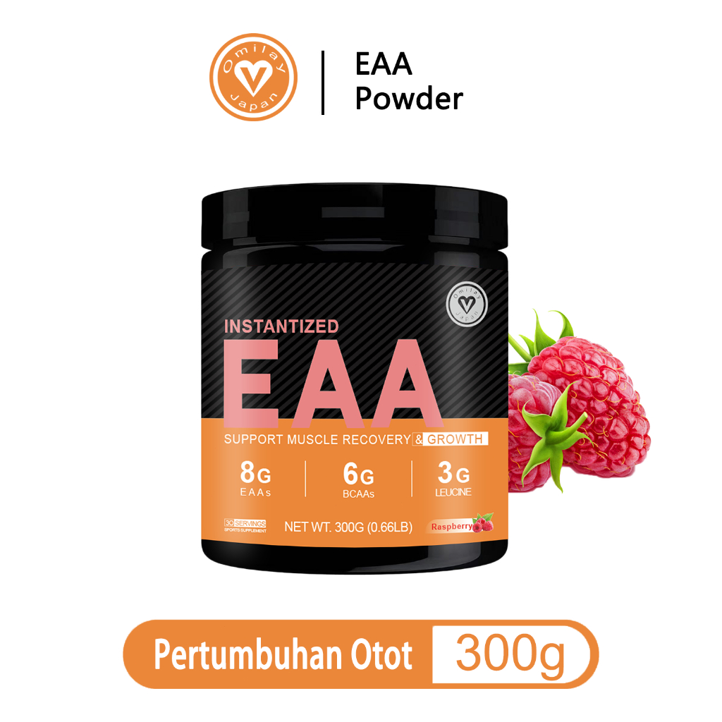 Omilay EAA Amino Acid Suplemen BCAA Workout Powder for Muscle Building Suplemen Gym Pembesar Otot