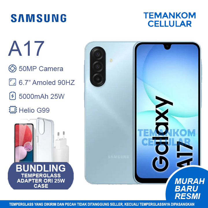 Samsung A17 2025 BARU RAM 16GB 8GB+8GB Extend RAM 8/128 8GB 128GB NFC Garansi Resmi