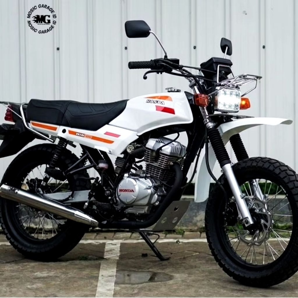 STRIPING LIS STICKER HONDA WIN LAMA STIKER WIN 100 ORANGE PUTIH MERAH STIKER WIN LAMA