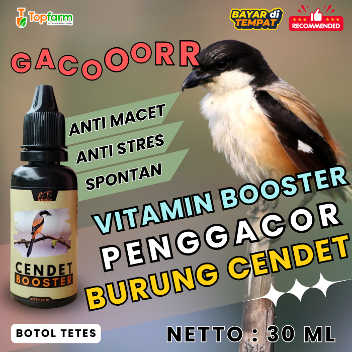 Vitamin Burung Cendet/ Penggacor Burung Cendet/ Cendet Booster 30ML Vitamin Burung Cendet Gacor/ Dop