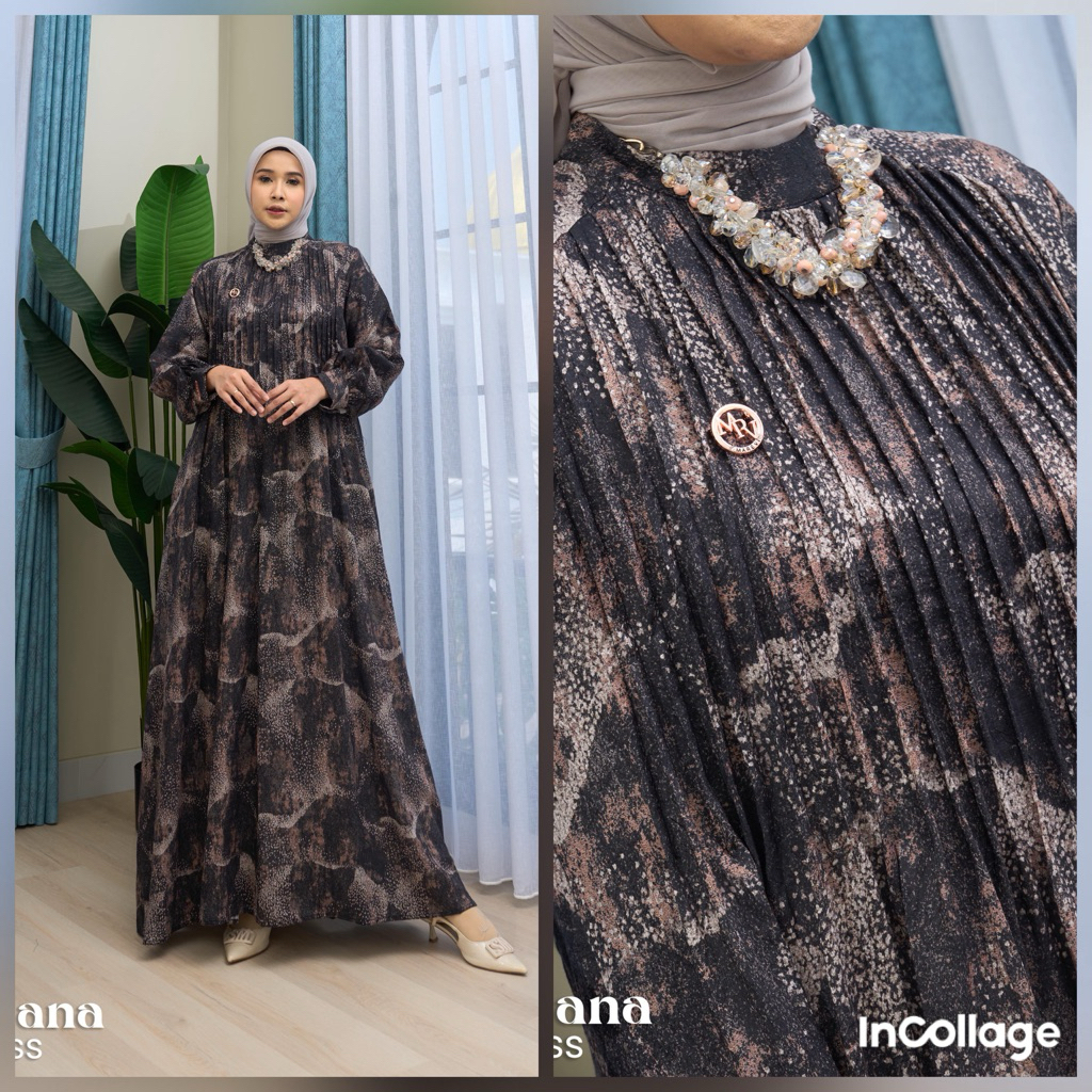 LIYANA DRESS GAMIS PREMIUM BY MAREVI