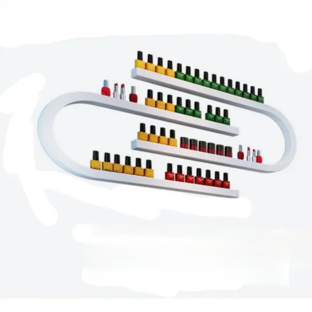 Acrylic rak kutek dinding motif